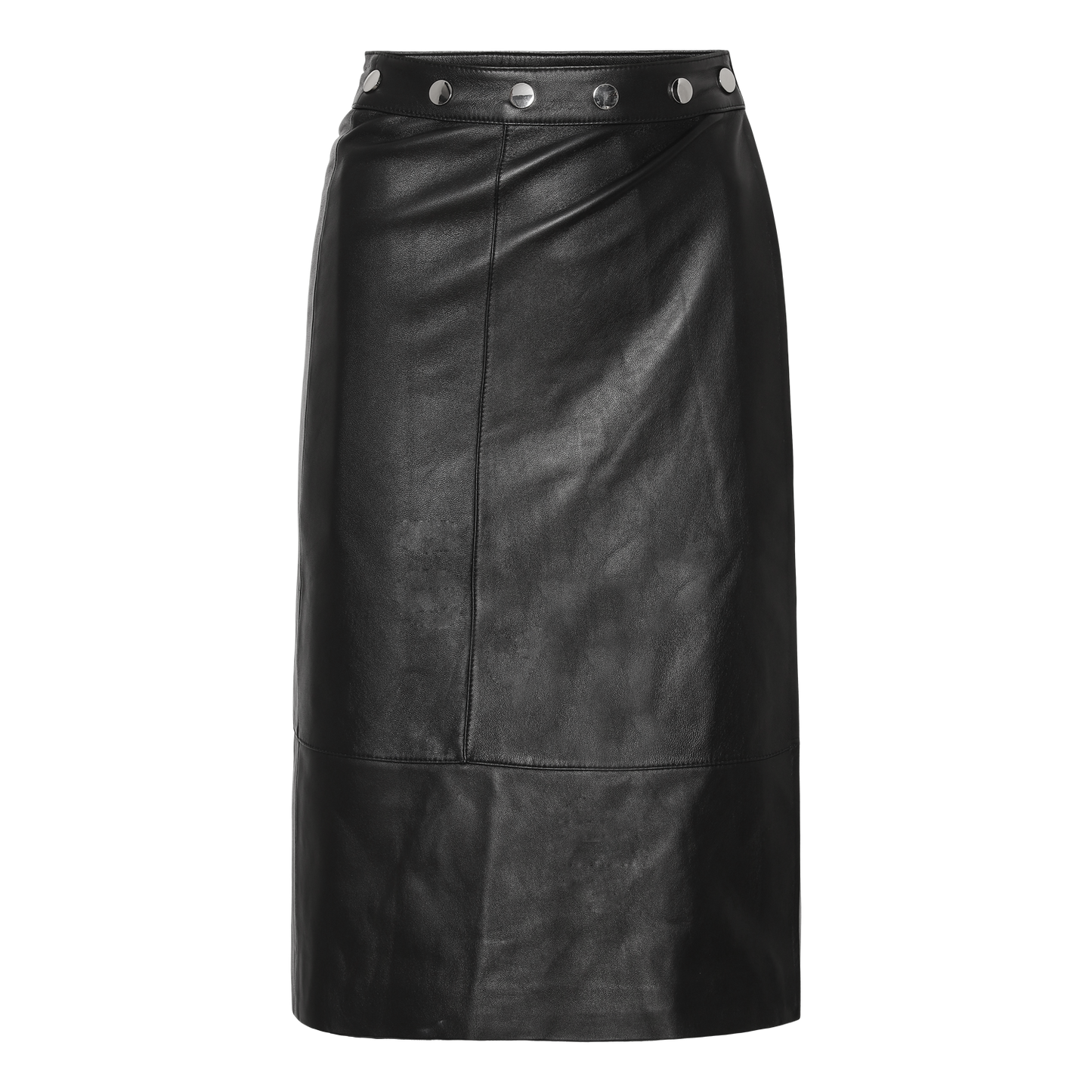 Yuma Leather Skirt Black