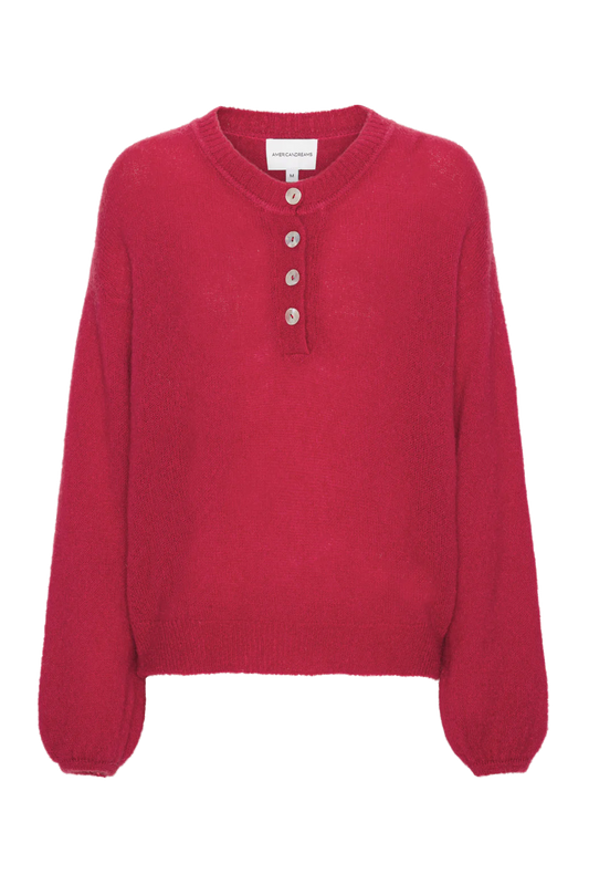 Zelma Pullover Lipstick Red