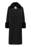Fiona Long Wool Coat Black