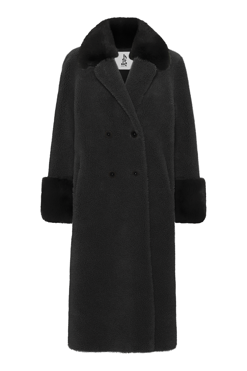 Fiona Long Wool Coat Black