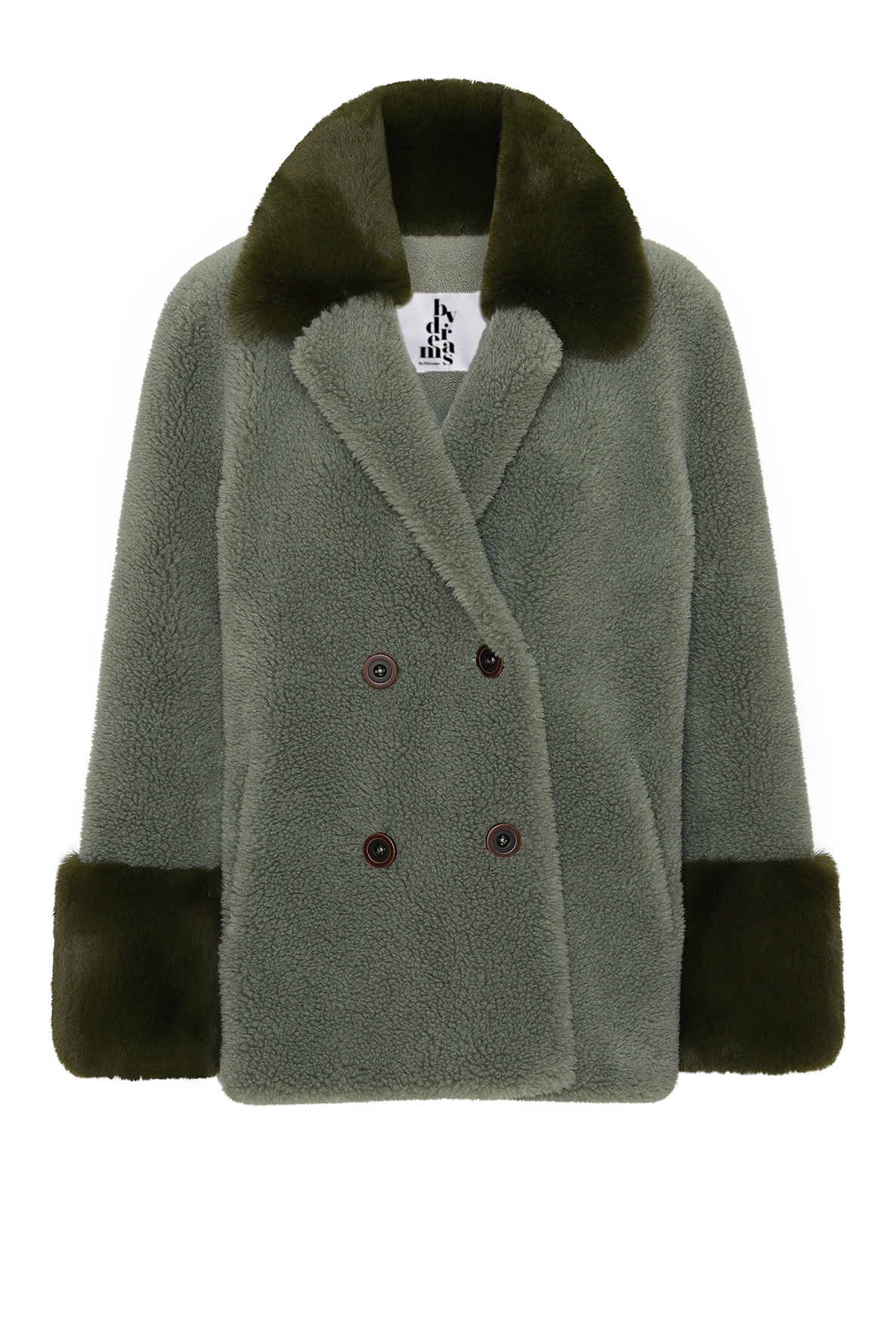 Fiona Short Wool Coat Green