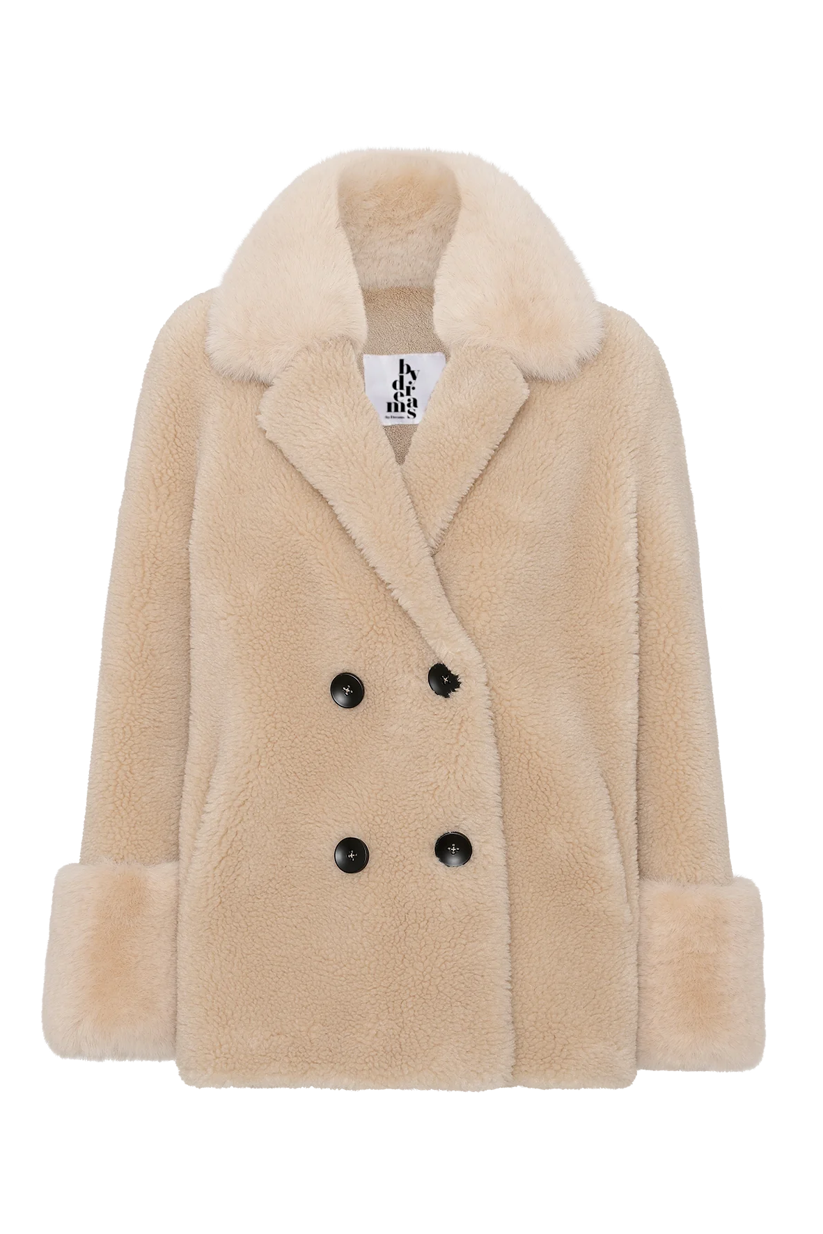 Fiona Short Wool Coat Beige