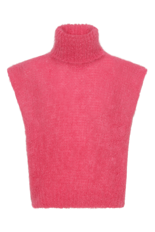 Gabriella Roll Neck Vest Pink - Sample