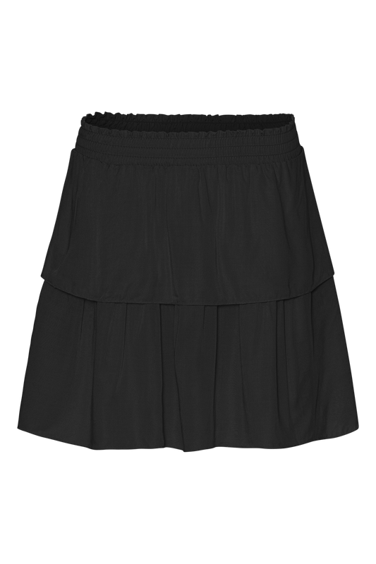 Sally Short Skirt Solid Black