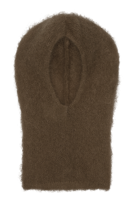Lara Balaclava Beanie Dark Brown