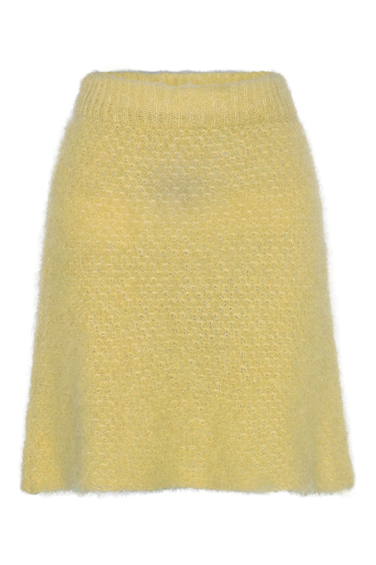 Adrienne Knit Skirt Short Yellow - Sample
